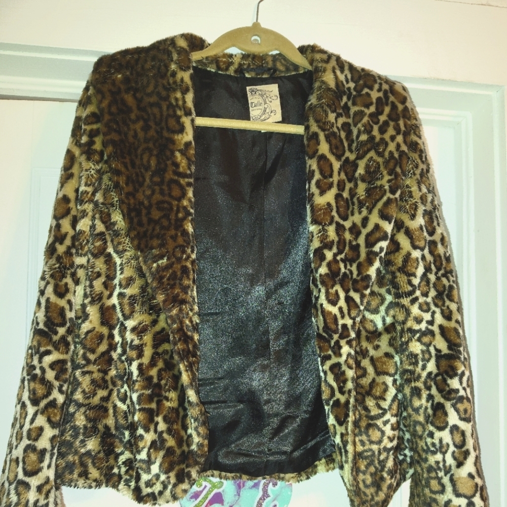 Tuell, Leopard print jacket M